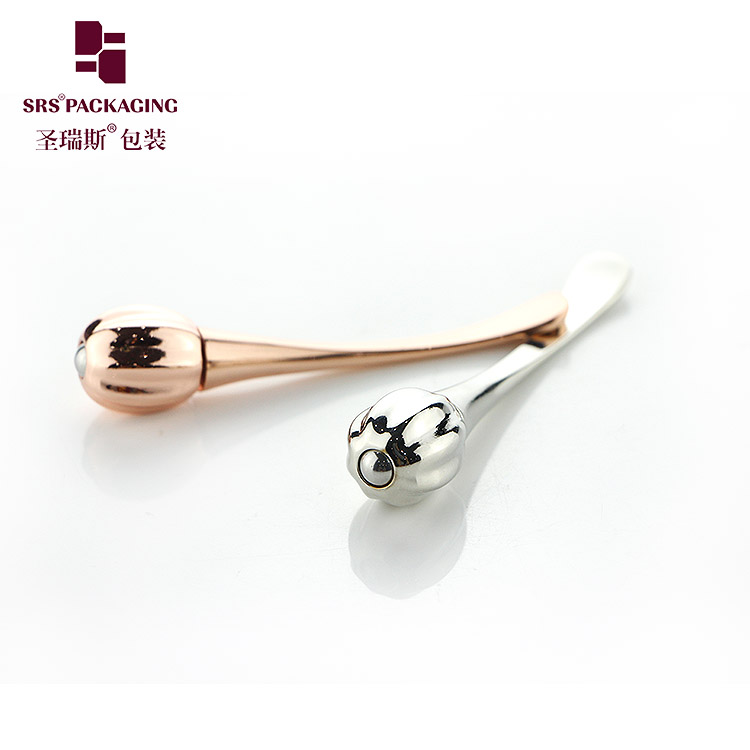 2020 Metal Single Roller Facial Lift Anti-Aging Massaging Tool Manual With Cream Digging Spoon