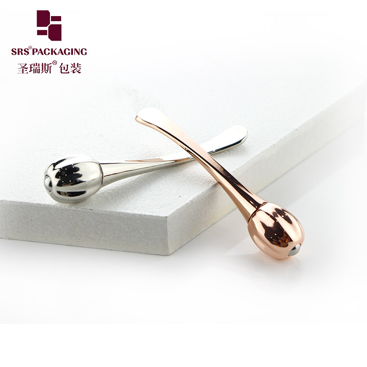 2020 Metal Single Roller Facial Lift Anti-Aging Massaging Tool Manual With Cream Digging Spoon