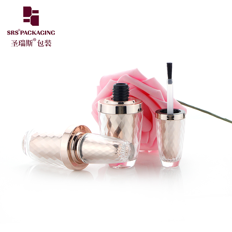 NP003 High Quality Unique Shape 8ML Empty Acrylic Liquid Nail Polish Bottles