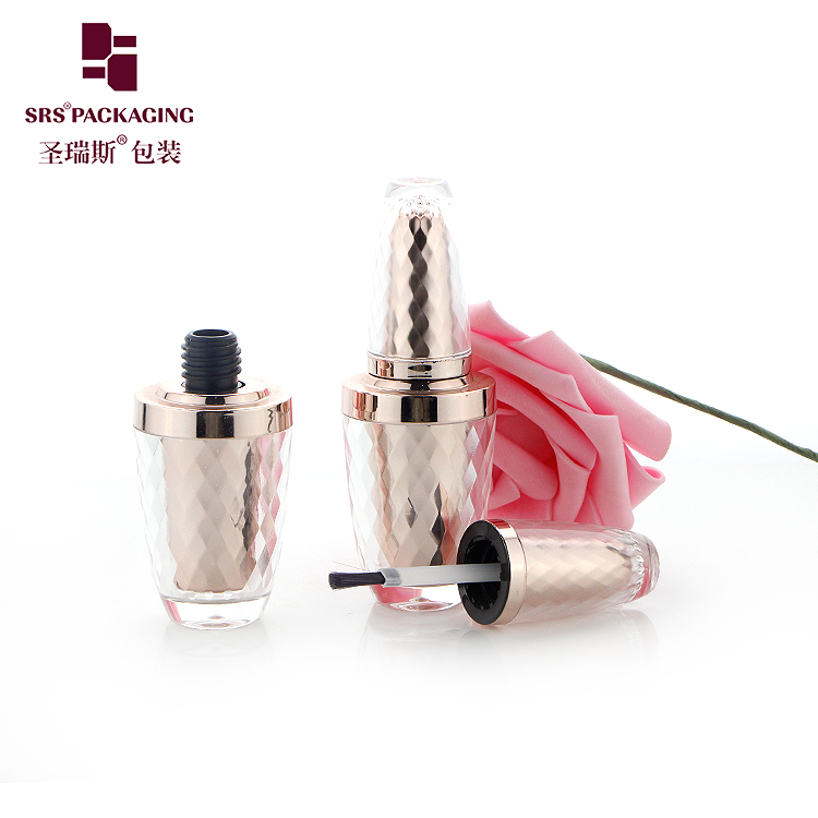 NP003 High Quality Unique Shape 8ML Empty Acrylic Liquid Nail Polish Bottles