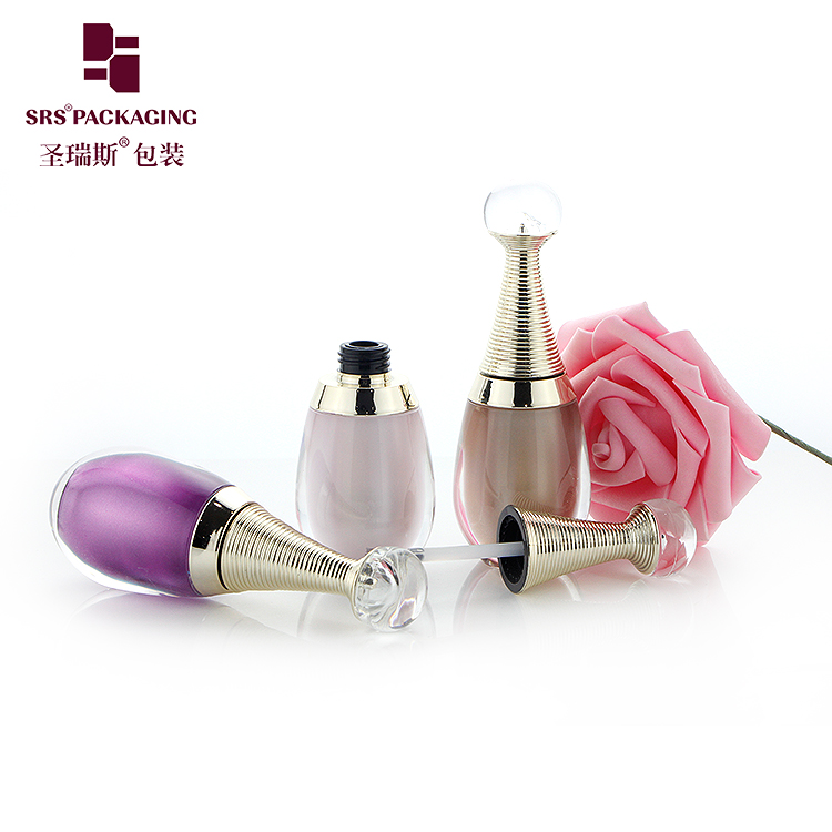 NP006 Acrylic plastic double wall 8ml empty bottle for nail polish