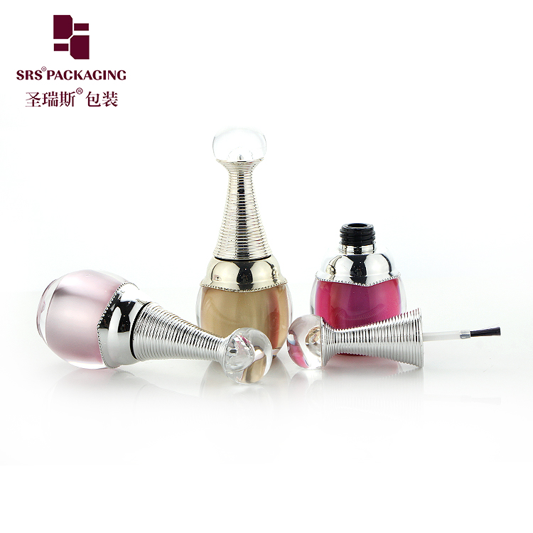 NP007 Empty cosmetic container luxury nail bottle for uv gel 8ml 10ml 12ml luxury container