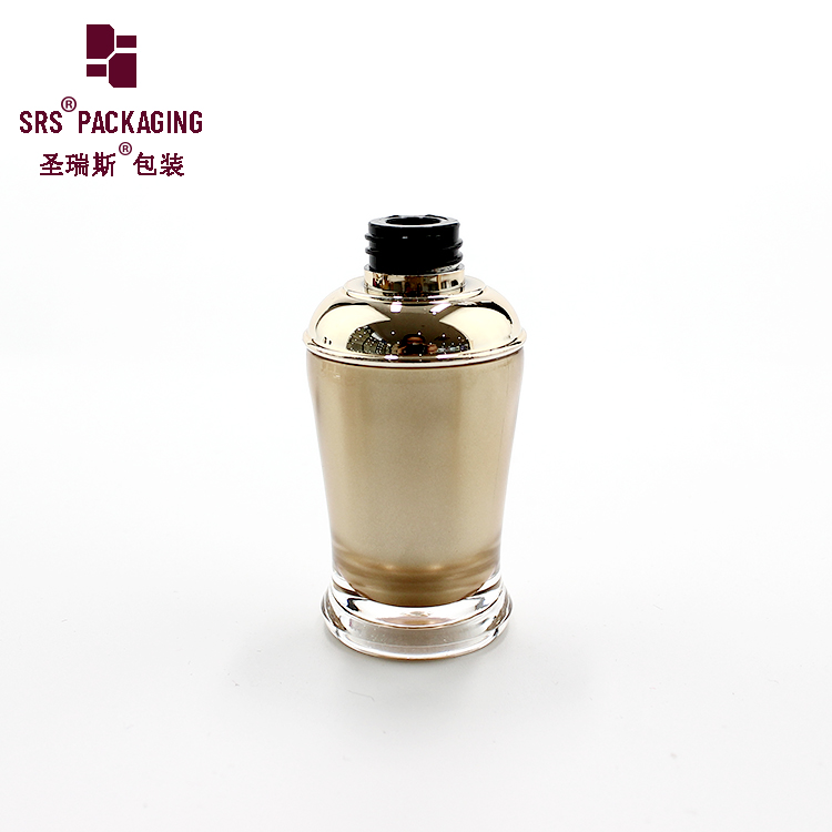 NP009 Luxury acrylic cosmetic packaging nail polish bottle plastic 8ml with brush