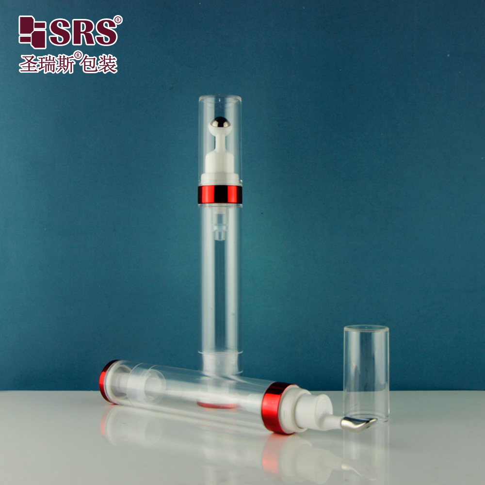 20ml Eye Cream Airless Bottle Transparent PETG Plastic Lotion Vacuum Pump Serum Skin Care Bottle