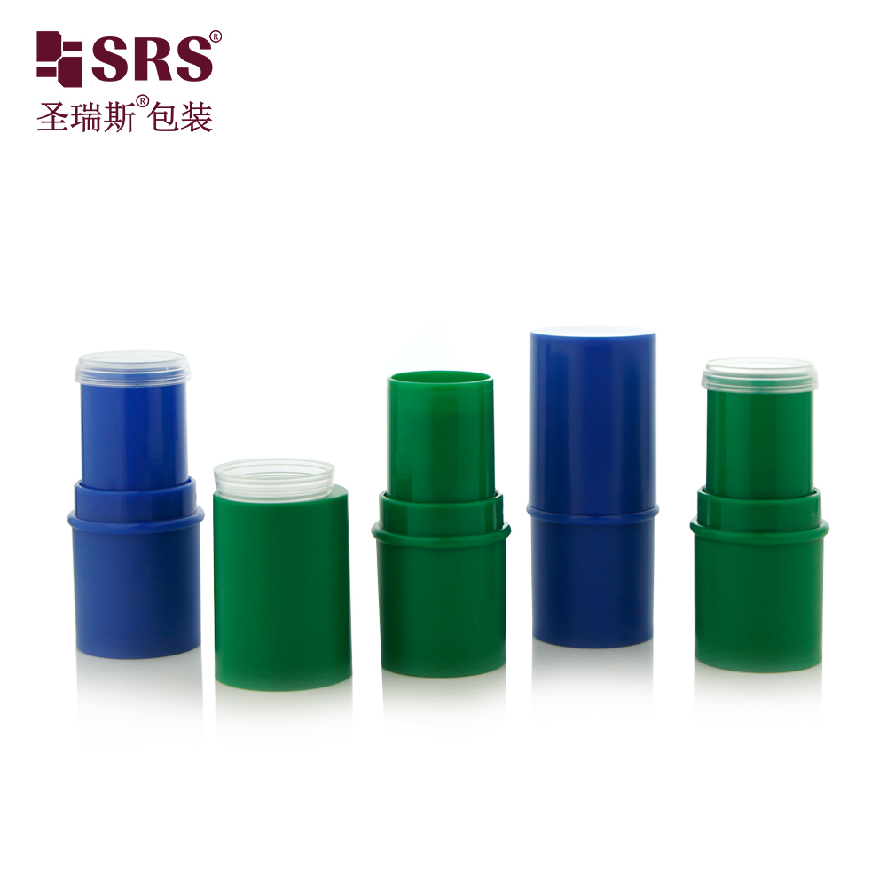 Free Sample PP Roll on Matte Green Blue Chapstick Tubes Lip Balm bottle 6g Container Mini Bottle Cosmetic Packaging