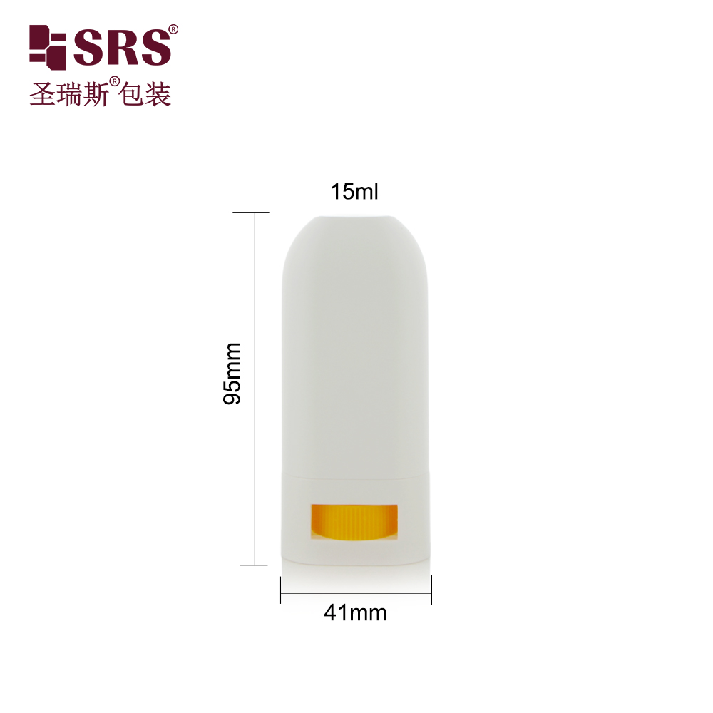 Wholesale 15ml Oval Shape Plastic PP Deodorant Stick Empty Container Manufacturer Cosmetic Packaging