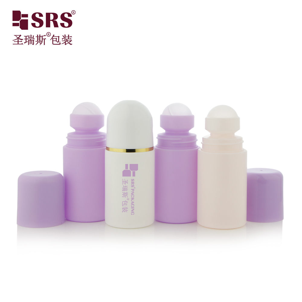 High Quality No Leakage 60ml PP Plastic Roll On Bottle Pain Relief Roller Bottle With Plastic Roller Ball