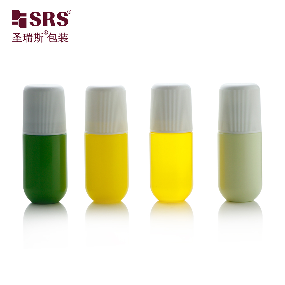 Wholesale Custom 50ml Pain Relief Gel Roll On Bottle PP Plastic Deodorant Roll On Cosmetic Packaging