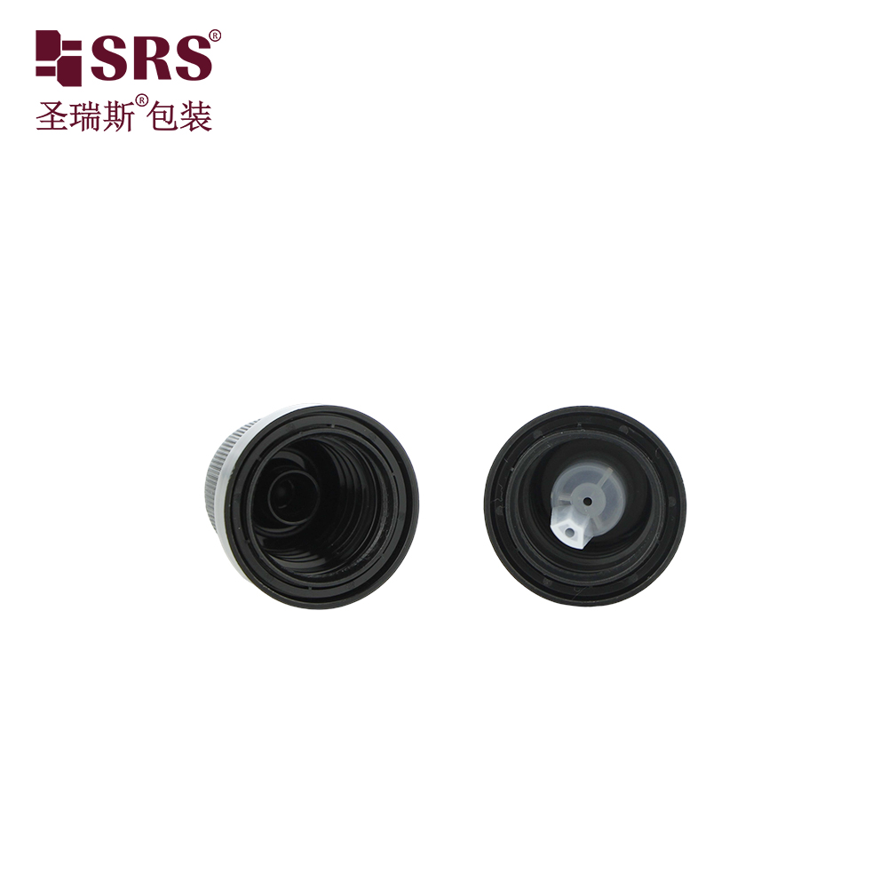 Wholesale Empty Glass Essential Oil Bottle Cap 18mm Black White Pilfer Proof Cap
