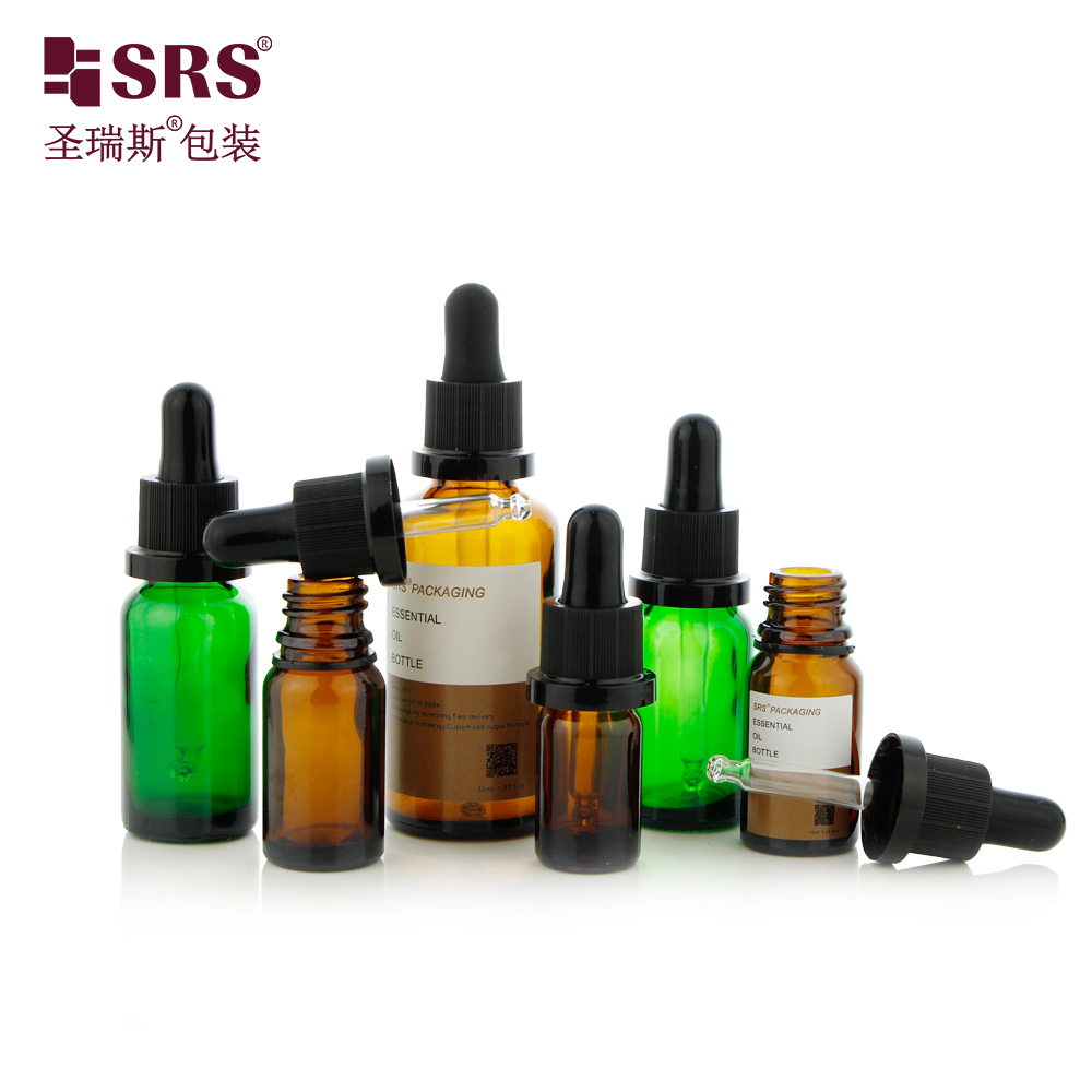 Factory New Product Custom Black Rubber Evident Temper Dropper Cap For Essential Oil 