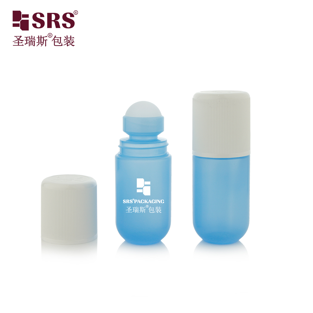 Manufacturer Custom Logo Printing PP PCR Plastic Roll On Bottle with Double Layer CRC 