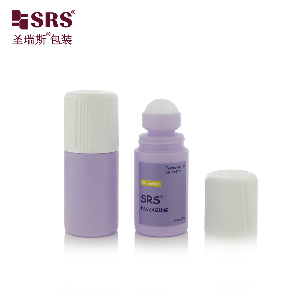 60ml empty cosmetic packaging Turn Child-Resistant Cap roller ball bottle
