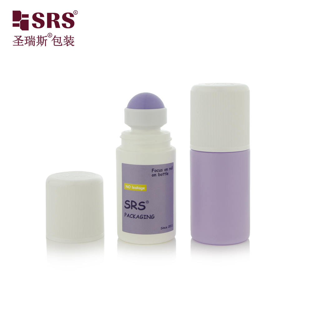 60ml empty cosmetic packaging Turn Child-Resistant Cap roller ball bottle