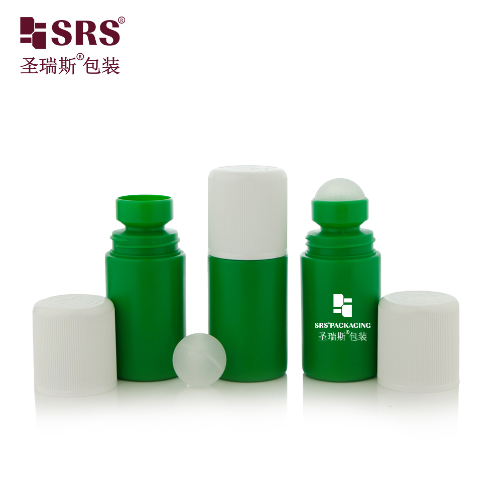 60ml empty cosmetic packaging Turn Child-Resistant Cap roller ball bottle