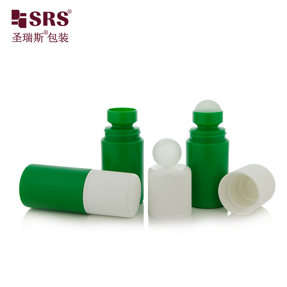 60ml empty cosmetic packaging Turn Child-Resistant Cap roller ball bottle
