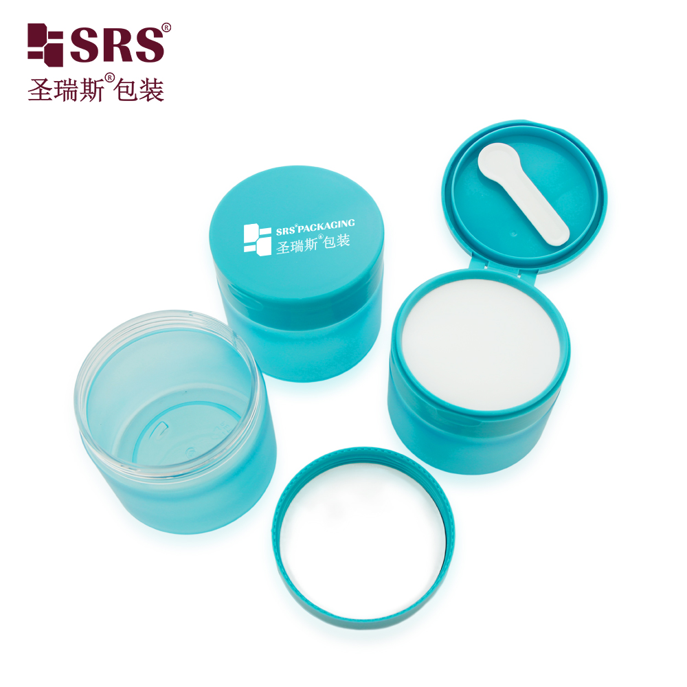 Round Empty Cosmetics Facial Cream Body Butter Jars Refillable Storage Containers