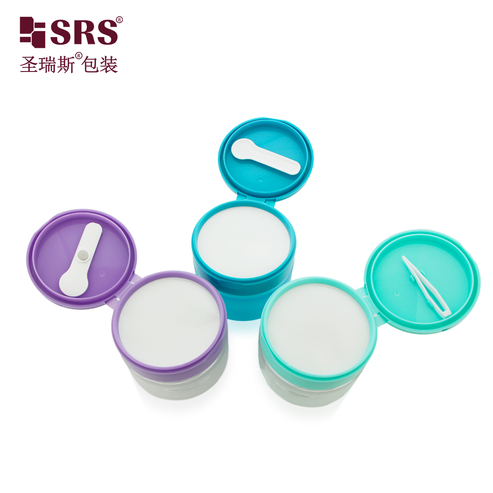 Round Empty Cosmetics Facial Cream Body Butter Jars Refillable Storage Containers