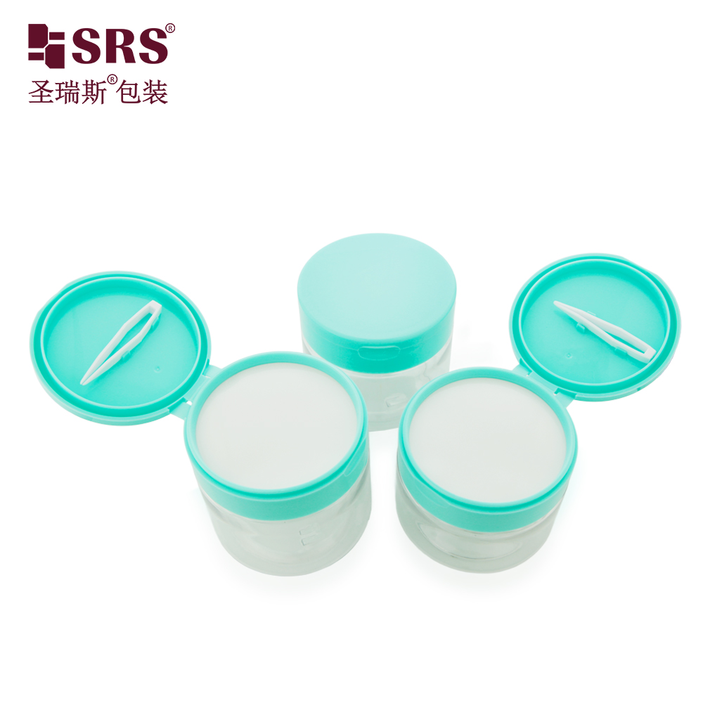Round Empty Cosmetics Facial Cream Body Butter Jars Refillable Storage Containers