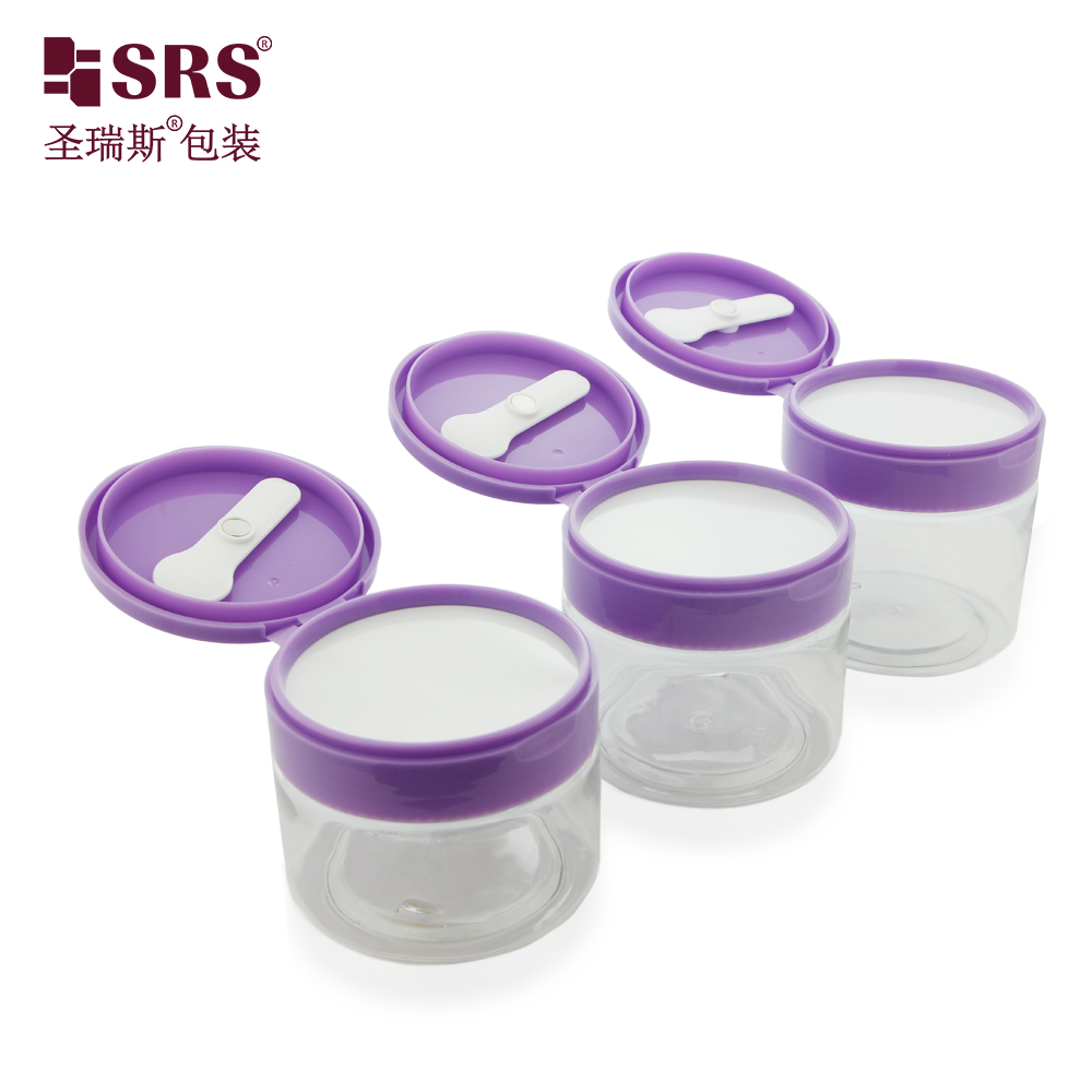 Round Empty Cosmetics Facial Cream Body Butter Jars Refillable Storage Containers