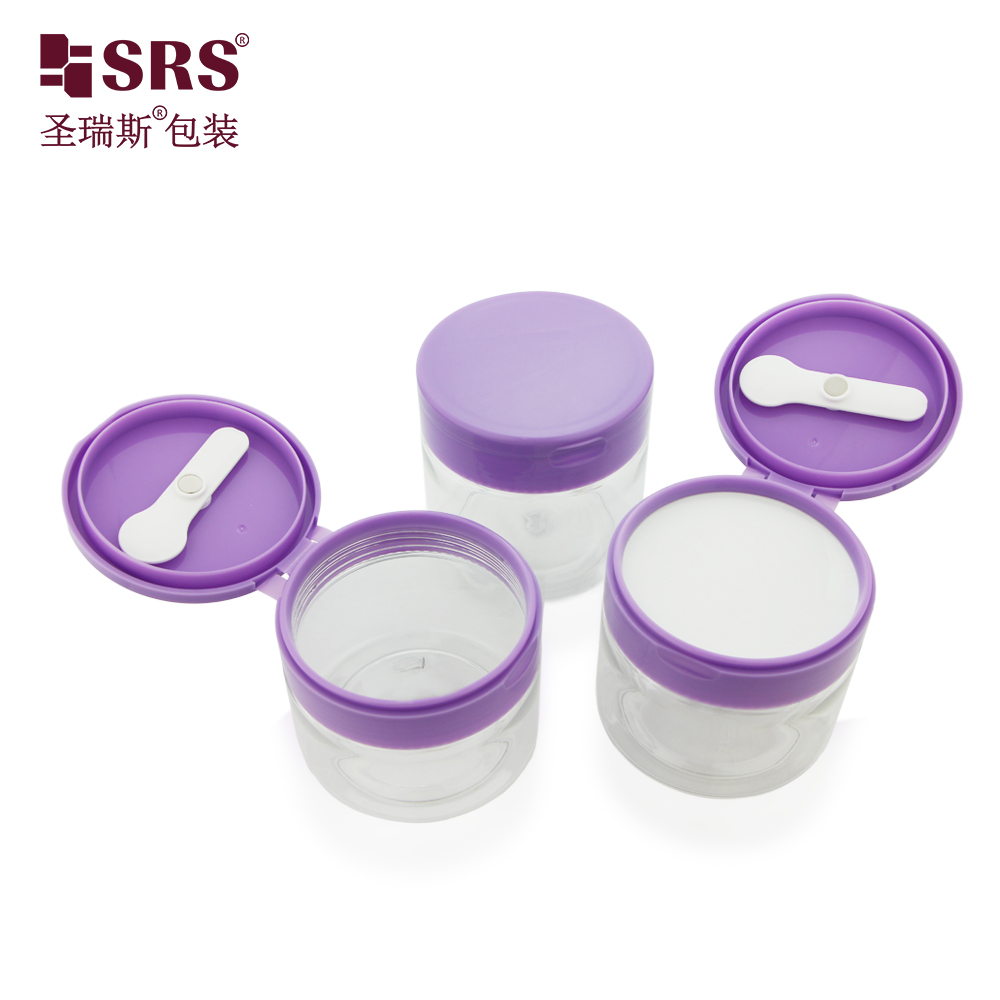 Round Empty Cosmetics Facial Cream Body Butter Jars Refillable Storage Containers
