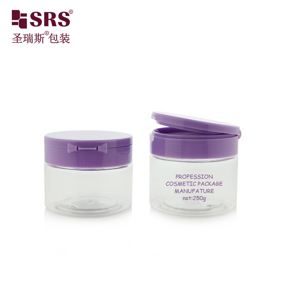 Round Empty Cosmetics Facial Cream Body Butter Jars Refillable Storage Containers