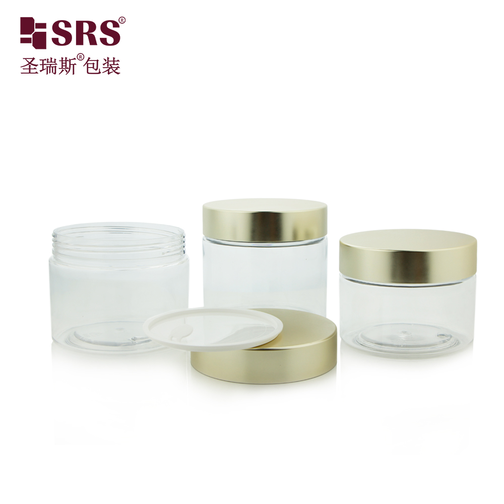 Exquisite Appearance Screw Cap Good Sealing Big Diameter Easy To Fill  Professional PET Cosmetics Jar