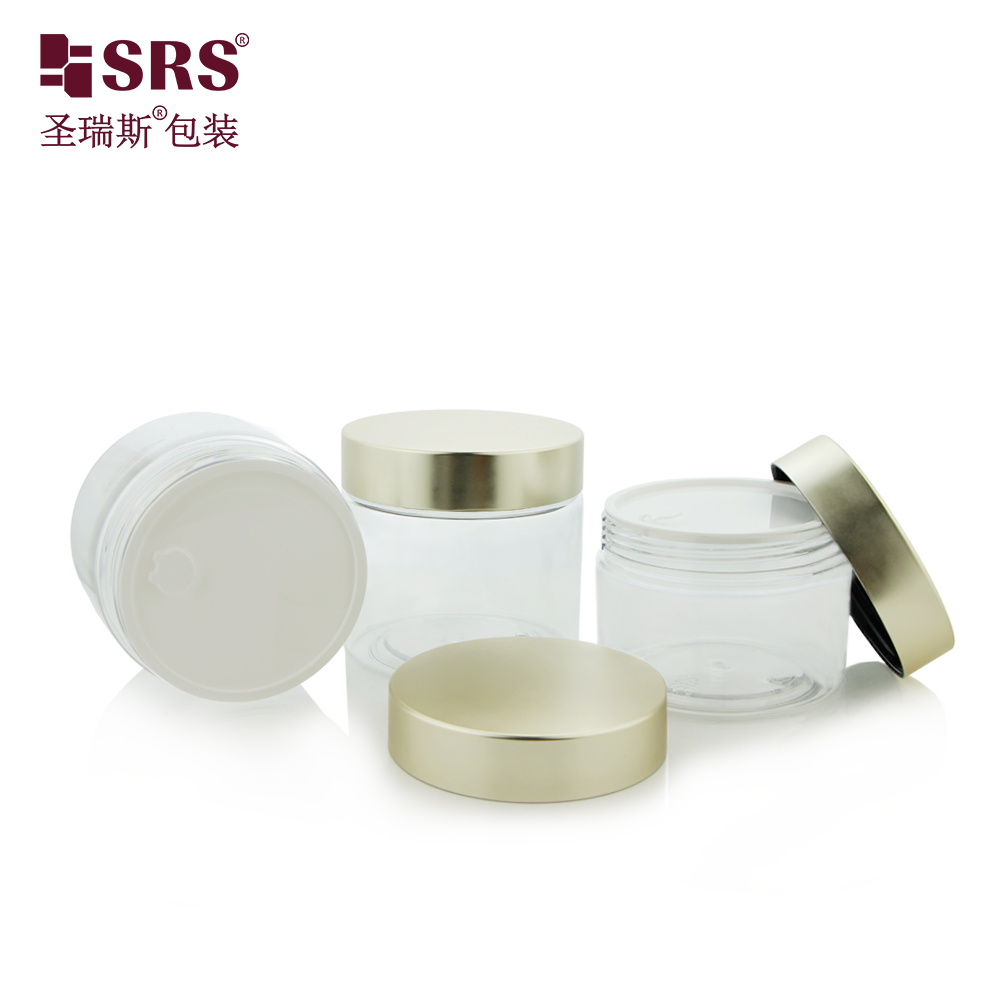 Exquisite Appearance Screw Cap Good Sealing Big Diameter Easy To Fill  Professional PET Cosmetics Jar