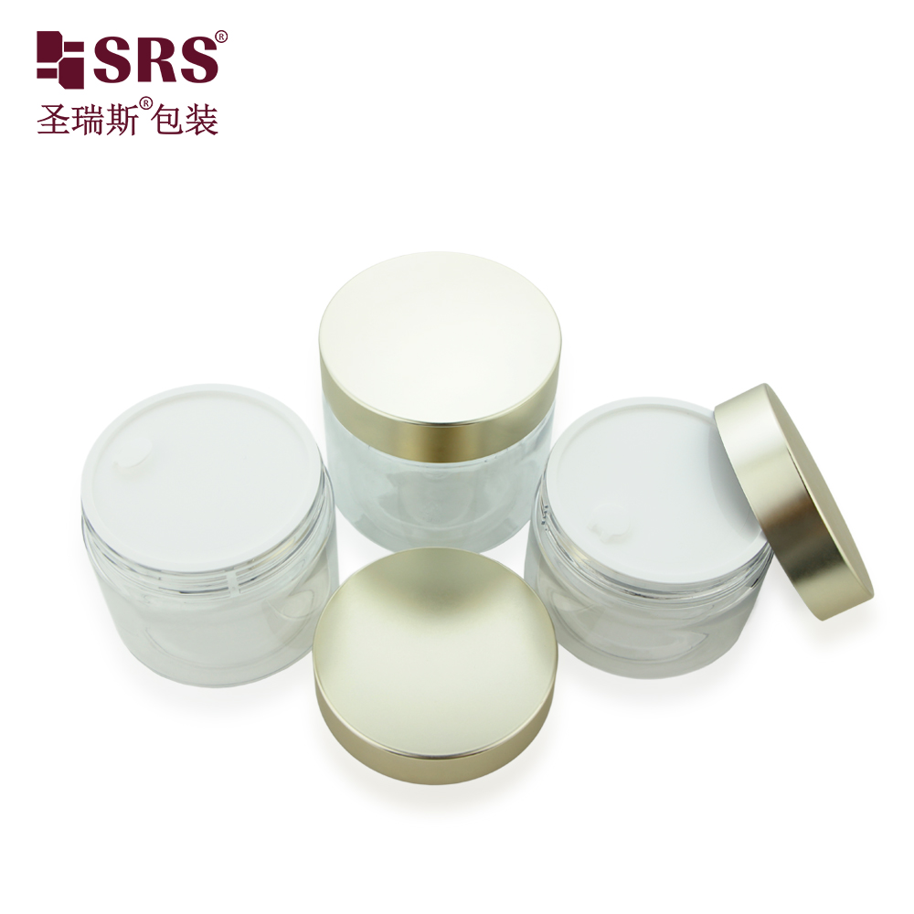 Exquisite Appearance Screw Cap Good Sealing Big Diameter Easy To Fill  Professional PET Cosmetics Jar