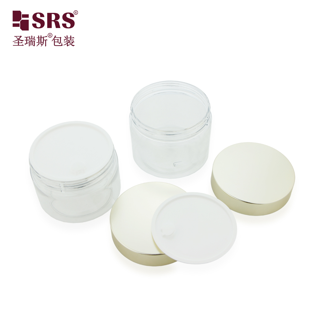 Exquisite Appearance Screw Cap Good Sealing Big Diameter Easy To Fill  Professional PET Cosmetics Jar