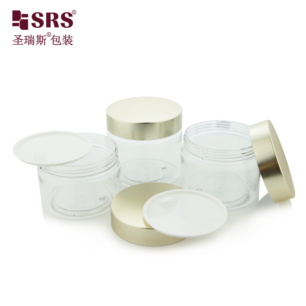 Exquisite Appearance Screw Cap Good Sealing Big Diameter Easy To Fill  Professional PET Cosmetics Jar