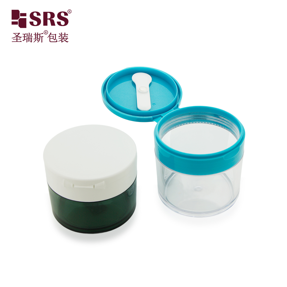 Empty Face Cream Jar PETG Thick Wall Jar 100g 120g 150g 200g 250g Clear Skincare Plastic Jar
