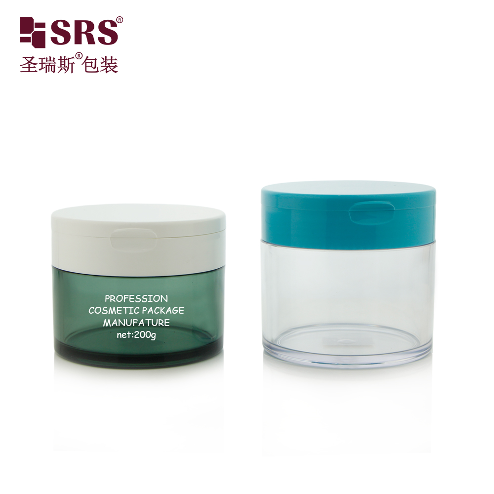 Empty Face Cream Jar PETG Thick Wall Jar 100g 120g 150g 200g 250g Clear Skincare Plastic Jar