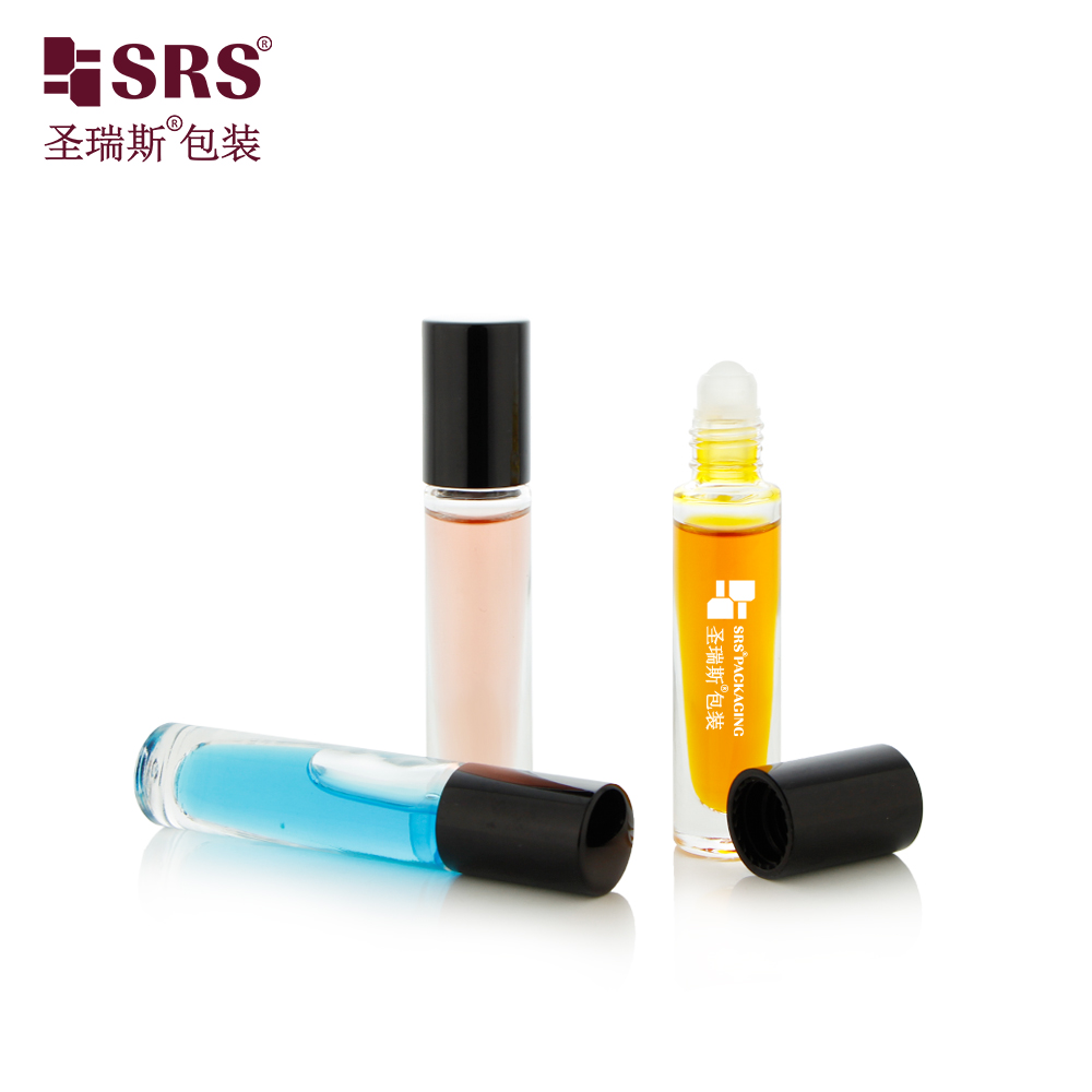 High Quality metal Roller Ball 5ml Glass Roll On Bottles for Essential Oils