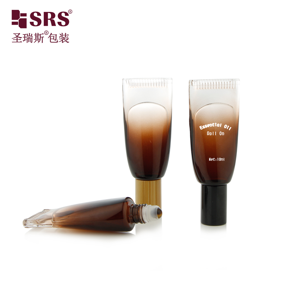 New Purple Factory Wholesale Travel Portable Empty Glass Roller Tube with Hook