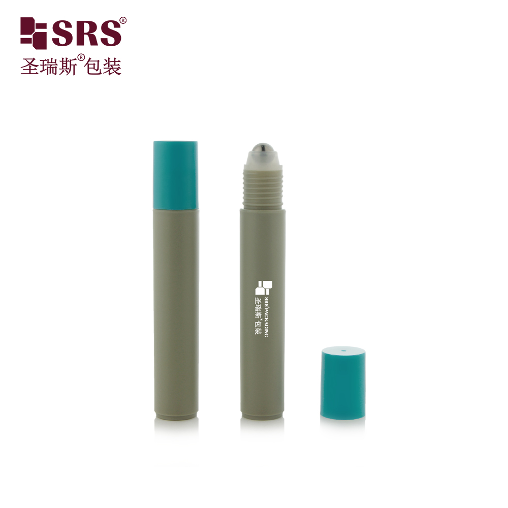 Transparent Frosted 15ml Eye Serum Roll On Bottle PP PCR Eco-friendly Refreshing Anti-itch Roller Bottle With Steel Ball