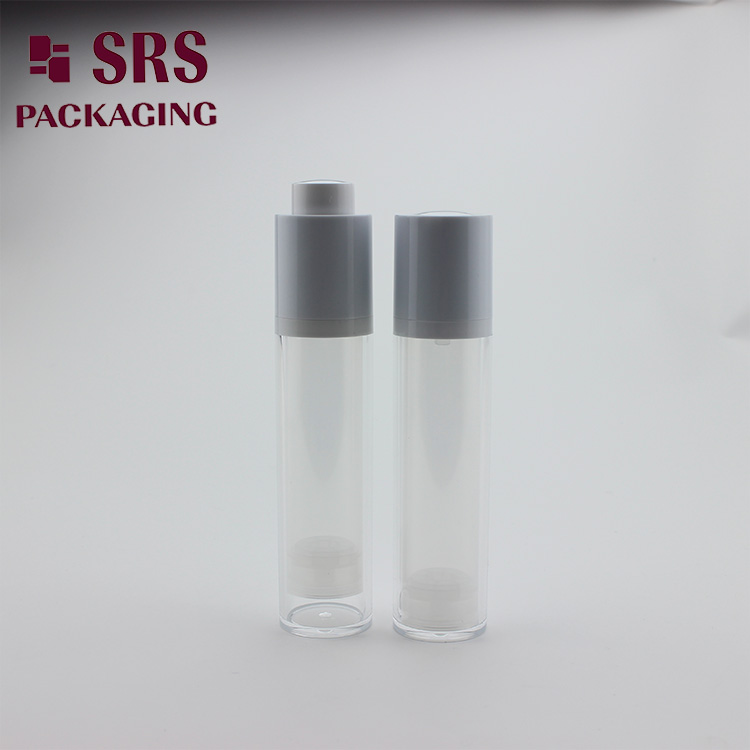 A020 empty plastic round airless twist bottle for foundation 