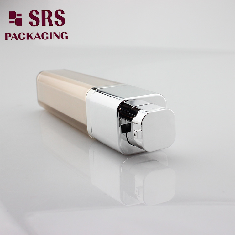 A051 acrylic square rotary airless bottle 