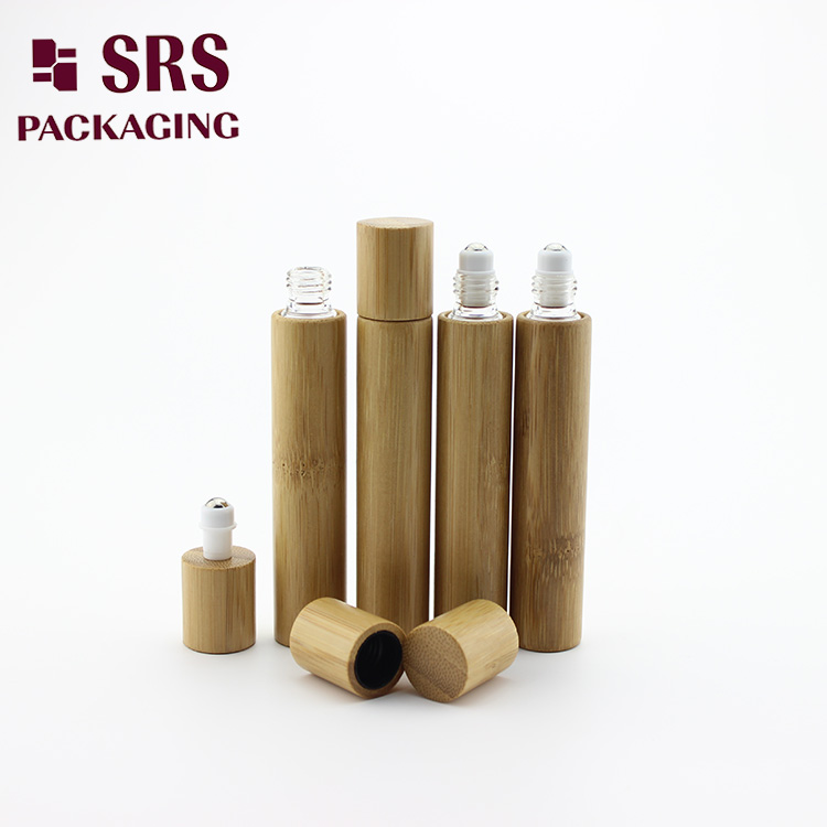 5ml 10ml 15ml bamboo glass roll-on bottle for perfume