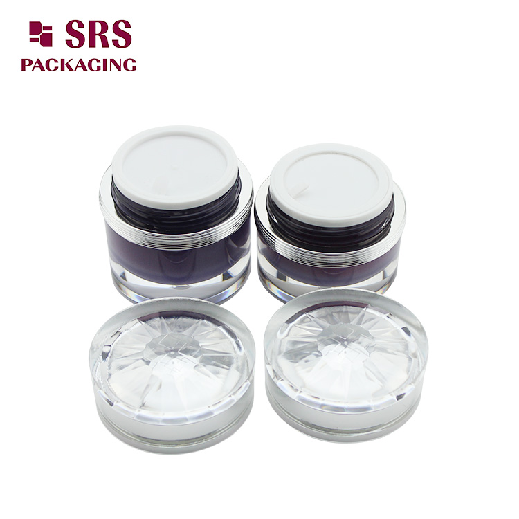 J302 round 30ml 50ml jar acrylic cream container