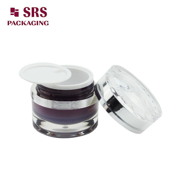 J302 round 30ml 50ml jar acrylic cream container