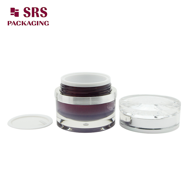 J302 round 30ml 50ml jar acrylic cream container
