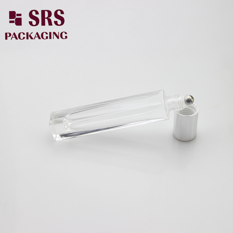 GB2-10ml thick wall square glass roller ball bottle 