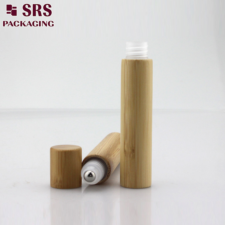 BPP-8ml cosmetic bamboo plastic roller bottle 100pcs