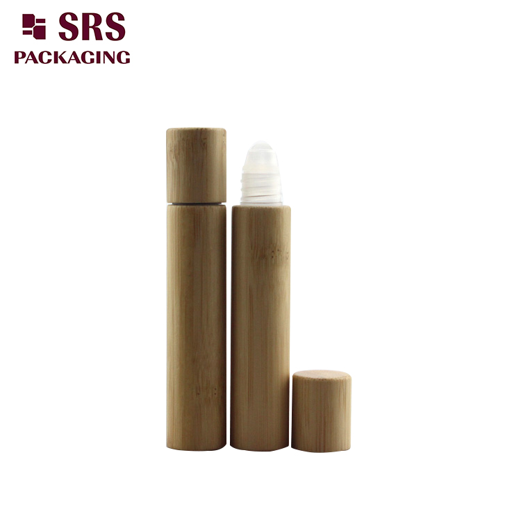 BPP-8ml cosmetic bamboo plastic roller bottle 100pcs