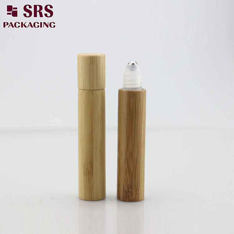 BPP-8ml cosmetic bamboo plastic roller bottle 100pcs