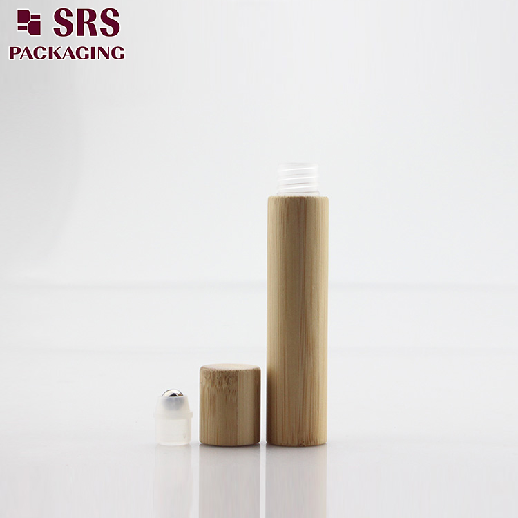 BPP-8ml cosmetic bamboo plastic roller bottle 100pcs
