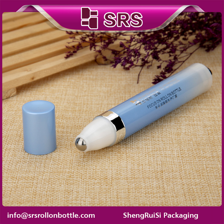 SRS empty 15ml Colorful Eye Serum Roller Bottle