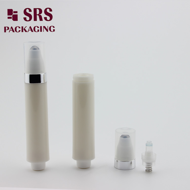 AY-10ml Plastic 10ml Airless Cosmetic Roll on Bottle for Eye Cream