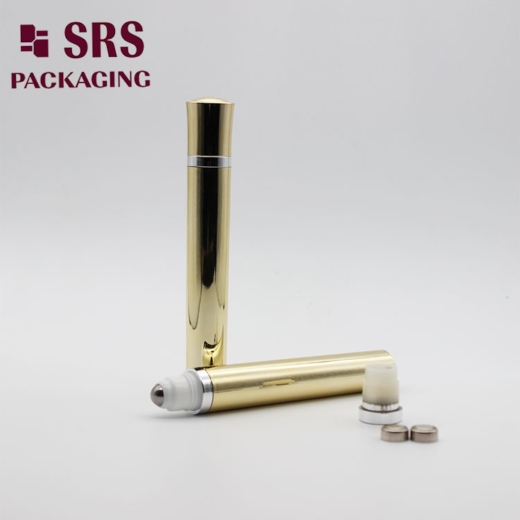 DR004 Luxury 10ml Gold Vibrating Roll on Cosmetic Bottle Massage Eye