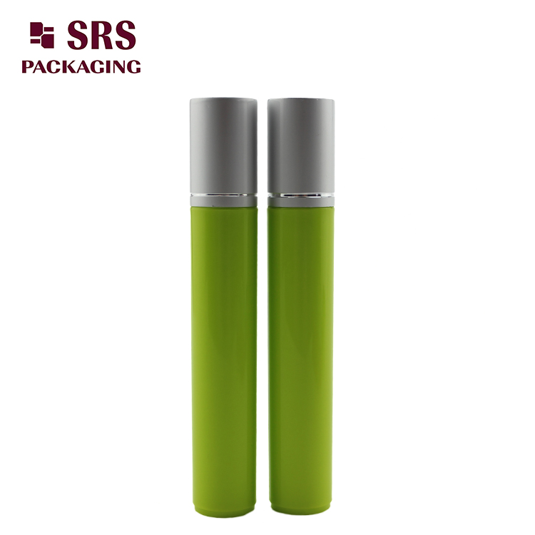 SRS Plastic Green Color Eye Cream 15ml Roller Bottle